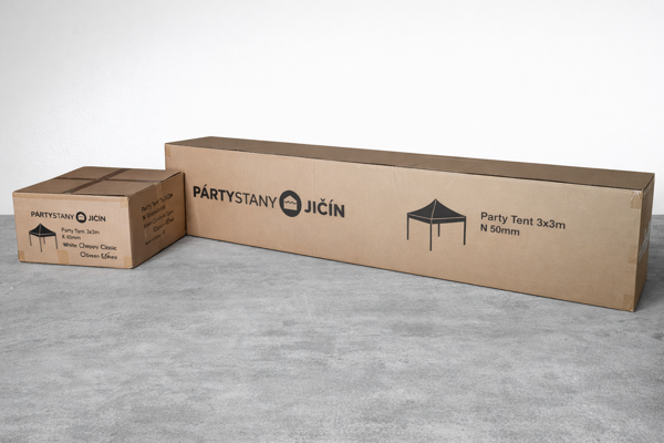 Obsah balenia nožnicového stanu 3x3 m