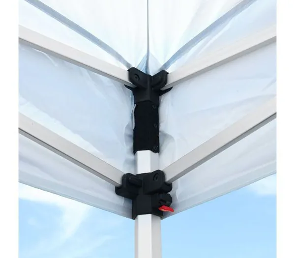 Pevné rohové spoje nožnicového stanu z extrémne odolného plastu