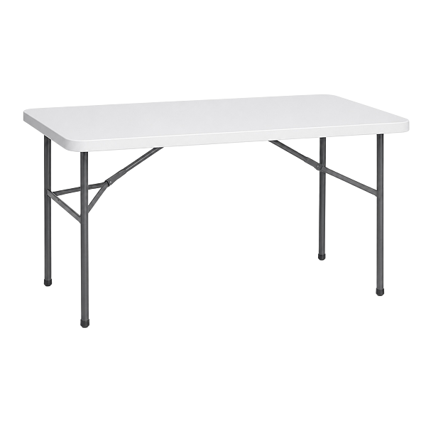 Skladací cateringový stôl biely - 150 cm