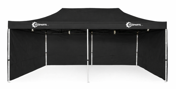 Nožnicový stan s jednofarebnou potlačou od Ambitent pre firmu Duoparts