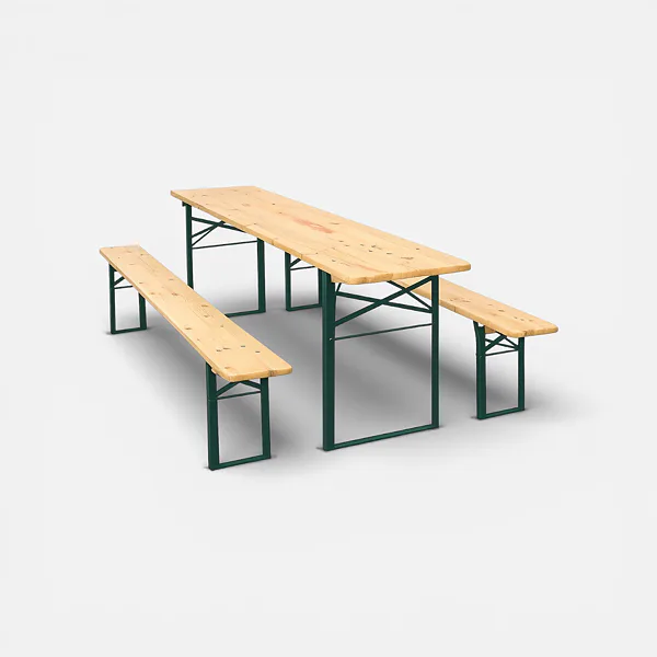 Pivní set Ambitent - stůl a lavice 220x50 cm Standard