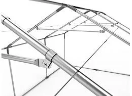 Detail strešnej konštrukcie s výstuhou párty stanu PREMIUM