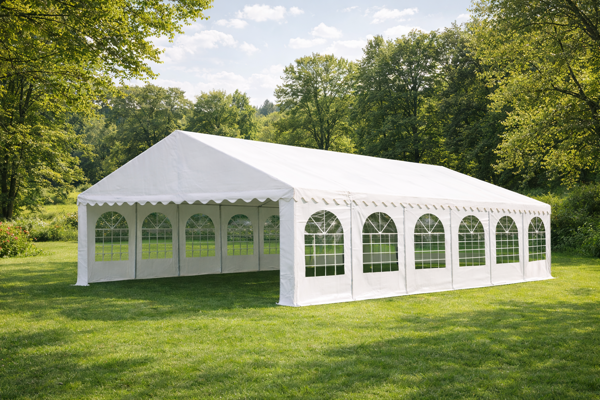 Záhradná párty stan Ambitent na záhrade