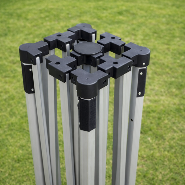 Zložená hliníková konštrukcia nožnicového stanu 2×2 m Standard